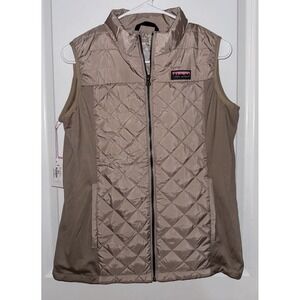 Simply Southern Puffer Vest  NWT!! Tan Women's Size Small  Full Zip NEW!!
